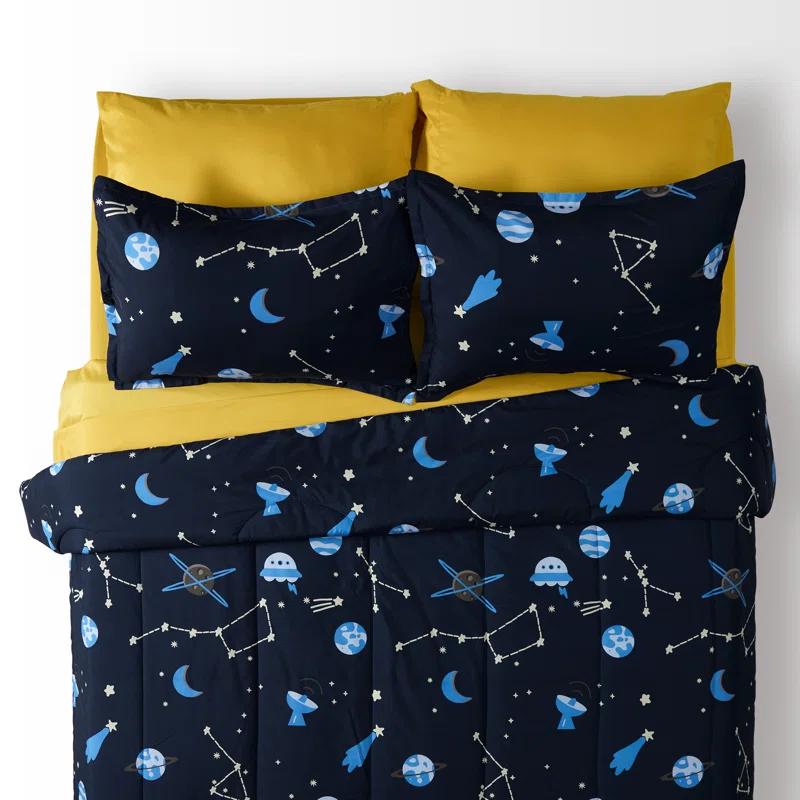 Sleep Zone Galaxy Bedding Set