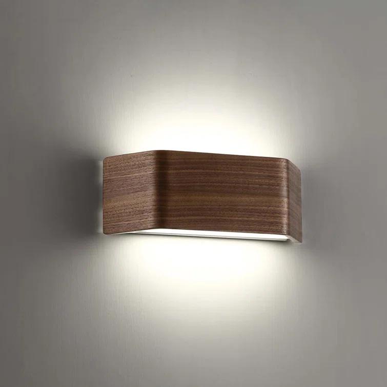Modern Forms Asgard Wood LED Flush Mounted Sconce