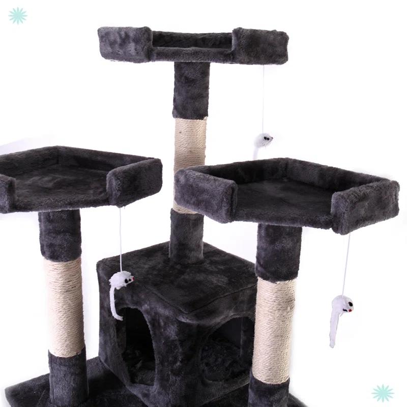 Tucker Murphy Pet™ Multi-Level Cat Tree Tower, Kitten Condo House With Scratching Posts