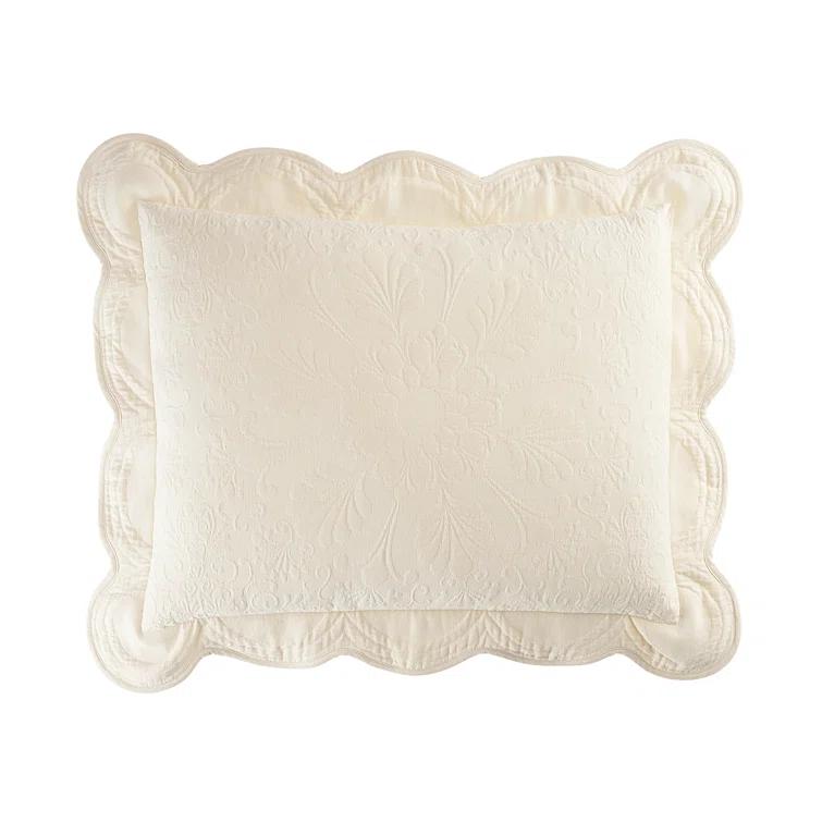 Historic Charleston Historic Charleston Charleston Estate Sham, Scalloped Pillow Cover, Single