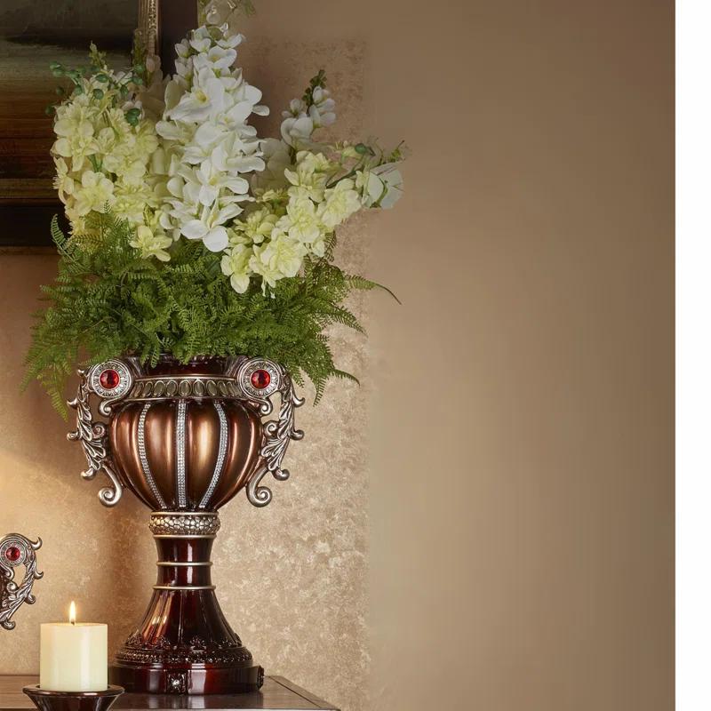 Rosdorf Park 17.5" "Delicata" Urn-Shaped Decorative Vase - Accents