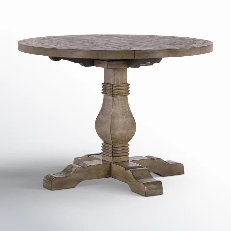 Kinston Solid Wood Pedestal Dining Table