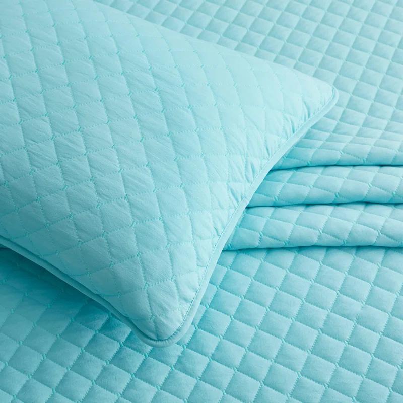 Peace Nest Stroman Quilted Microfiber Coverlet Set