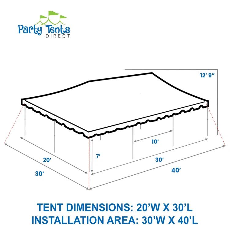 Party Tents Direct Galvanized Party Steel Tent