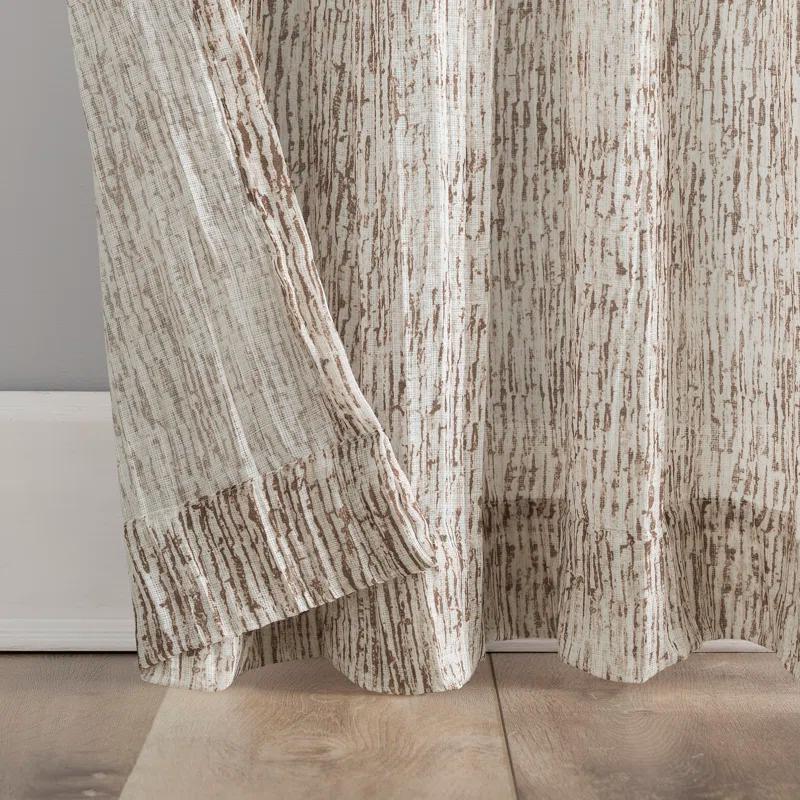 Scott Living Scott Living Tulin Watercolor Print Sheer Rod Pocket Curtain Panel