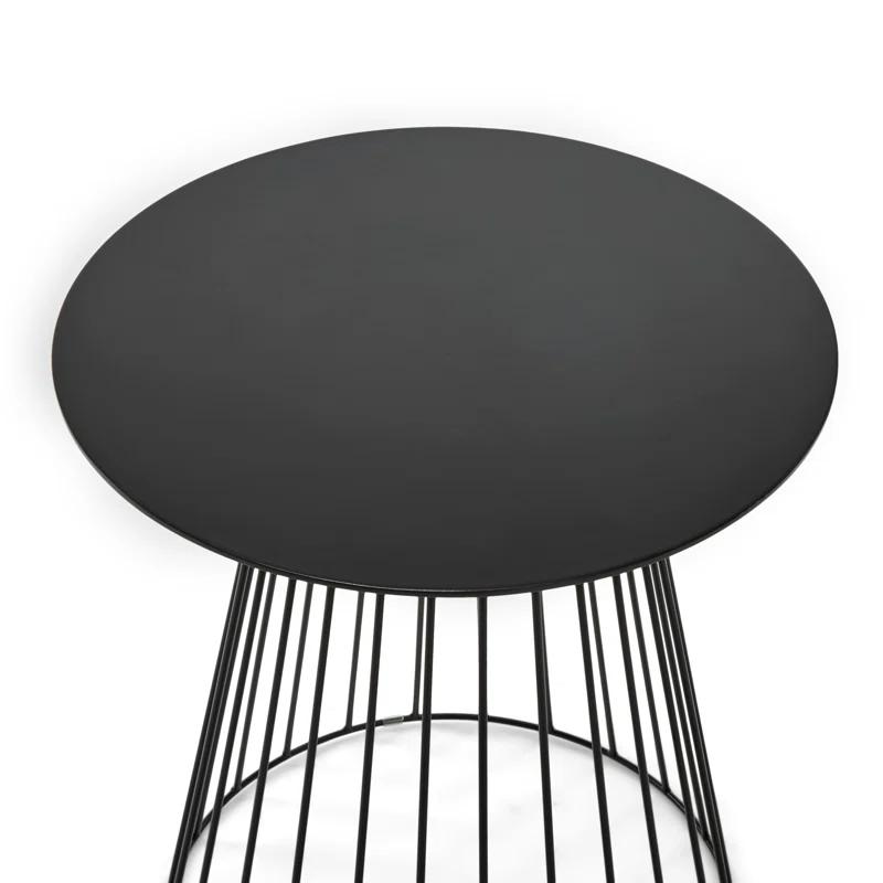 Adore Decor Adore Decor Element Modern Industrial Design Round Side Table