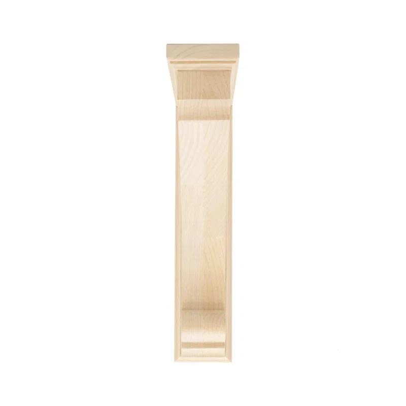 Architectural Products by Outwater L.L.C. 10 in x 2-1/8 in x 7 in Unfinished Small Solid Traditional Plain Wood Backet Corbel