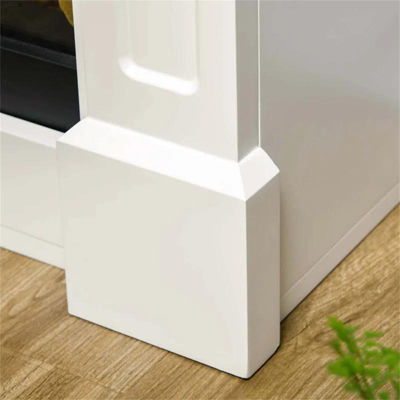 Symple Stuff Freestanding Adrijana With Mantel And Remote Control