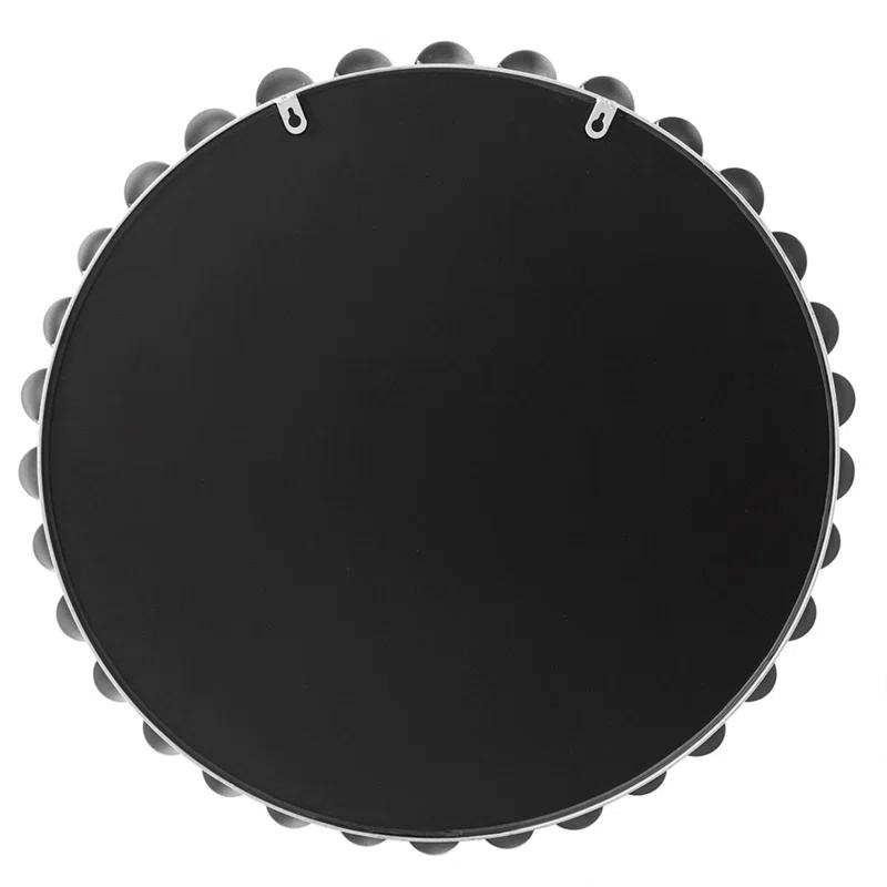 Marlowe Beaded Round Metal Wall Mirror