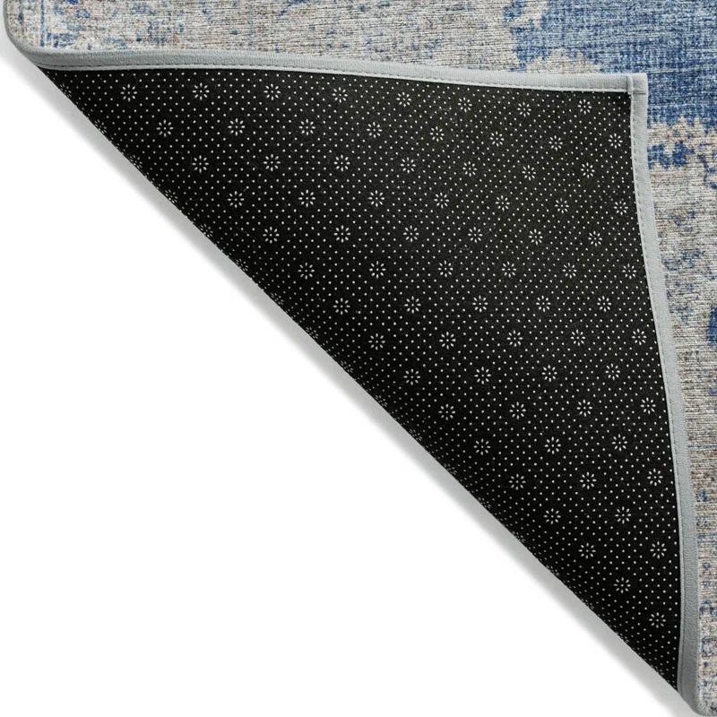 Machine Washable Indoor/Outdoor Chayden ACN1003 Navy