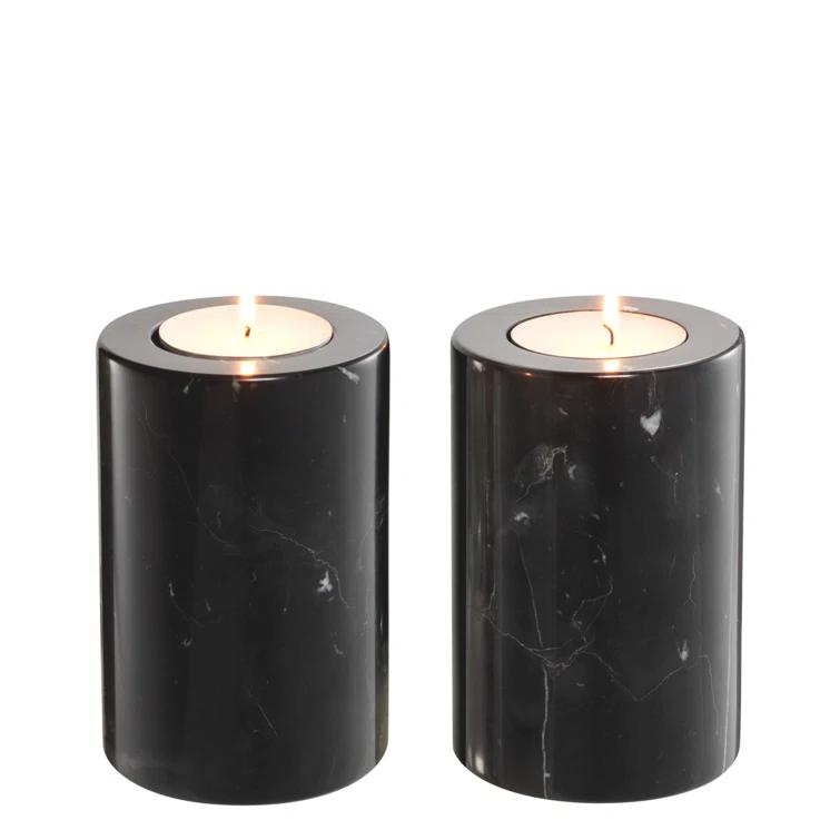 Eichholtz Tobor Marble Tabletop Candlestick (Set of 2)