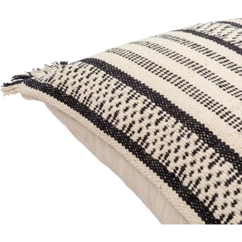 Joss & Main Joren Fringed Down Throw Pillow