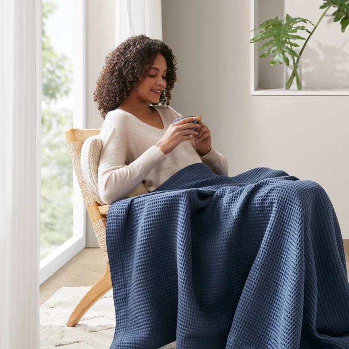 Waffle Weave Cotton Blanket
