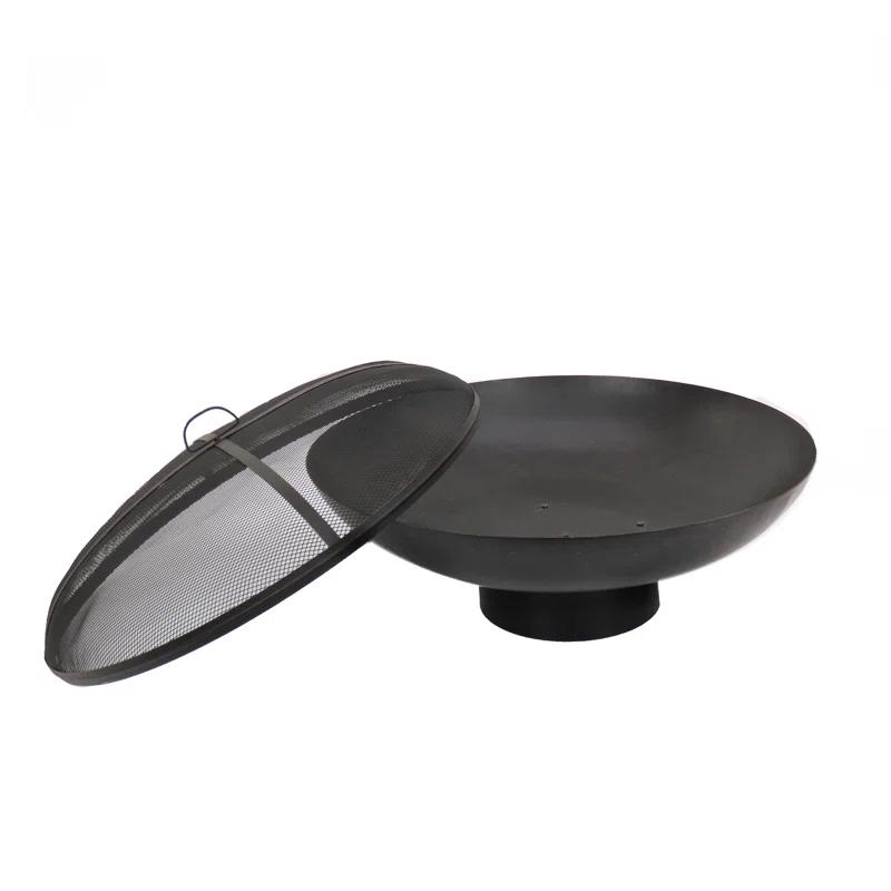 17 Stories Anija Round Cast Iron Smokeless Fire Pit