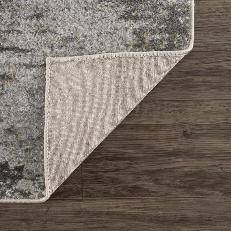 17 Stories Liveree Abstract Design Modern Gray/Beige Area Rug