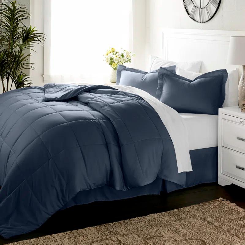 IEnjoy Home Simply Soft 8 Piece Microfiber Complete Bedding Set