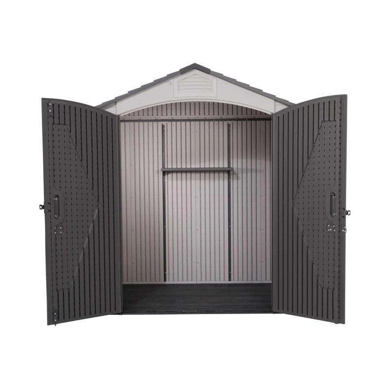 Lifetime Lifetime 7 Ft. x 4.5 Ft. High-Density Polyethylene (Plastic) Outdoor Storage Shed with Steel-Reinforced Construction