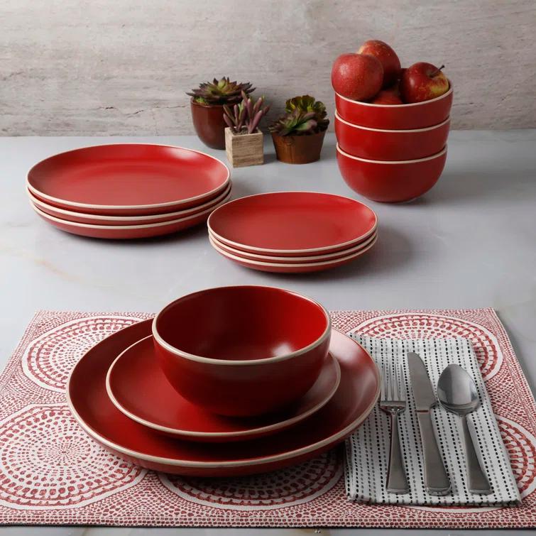 Rockaway 12 Piece Dinnerware Set