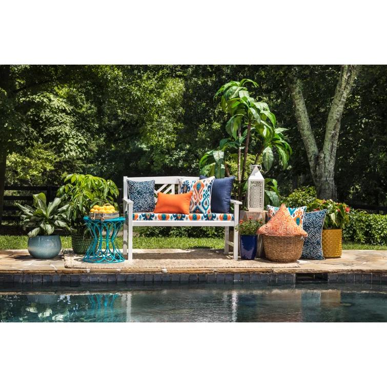 Pillow Perfect Sundeck Indoor/Outdoor Reversible Throw Pillow (Set of 2)