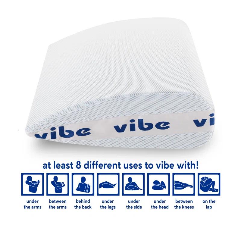 Vibe Smart Edge Multi-Position Gel-Infused Memory Foam Pillow