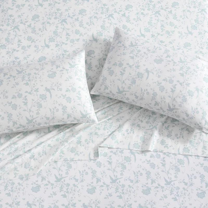 Laura Ashley Laura Ashley Printed Cotton Sateen Pillowcase Set (Set of 2)