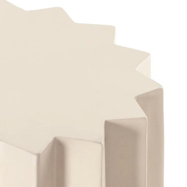 Davila Round Indoor / Outdoor Side Table - Ivory