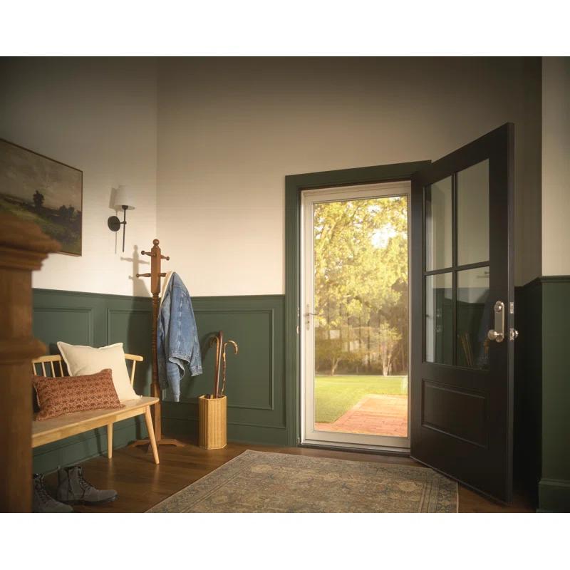 LARSON Platinum Interchangeable Full Glass Storm Door with Low-E (handle sold separately)