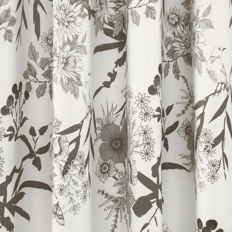 Lush Decor Botanical Garden Floral Tailored 52'' W Window Valance