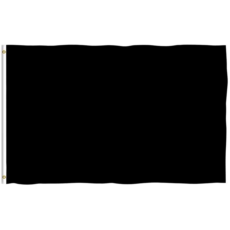 ANLEY Solid Purple Black Blue Red Green Flag Polyester 36 x 60 in. House Flag