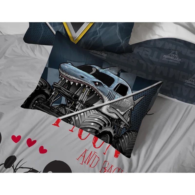 Monster Jam Slash Bedding Set w/ Sham