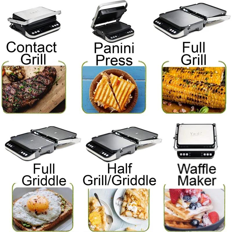 Yedi Houseware Yedi Total Package 6-in-1 Digital Indoor Grill and Waffle Maker | Wayfair
