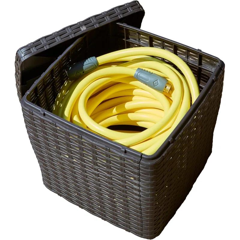Real Hose Storage Real Hose Storage Outdoor Garden Hose Storage Holder, Decorative Garden Hose Storage Box, Storage For Garden Tools, Garden Hose, Lawn And Garden Products, 200ft Hose Capacity