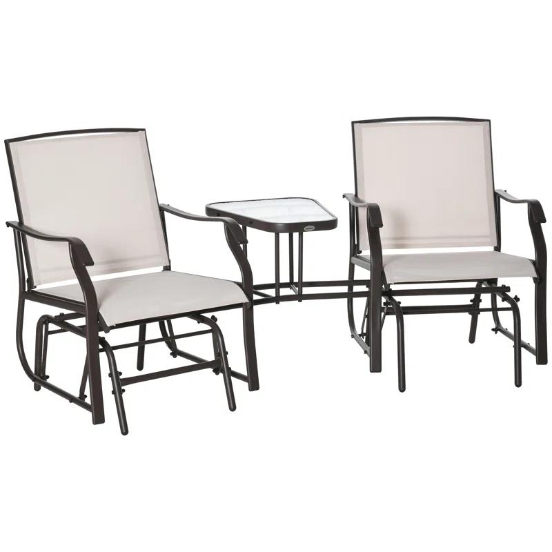 Lark Manor™ Antwonn Steel Outdoor Glider