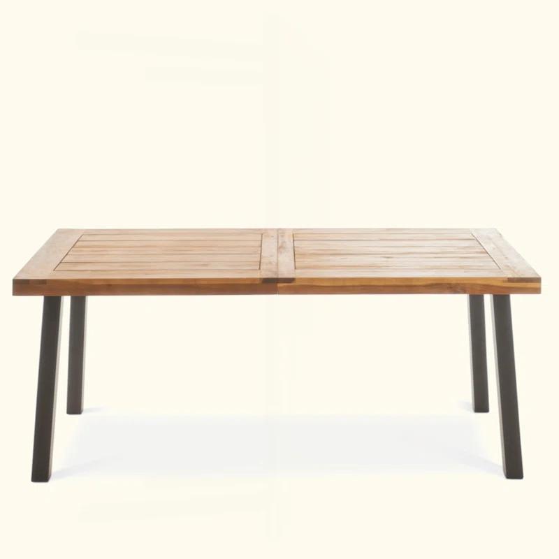 17 Stories Chic Industrial-Style Dining Table For Stylish Spaces And Gatherings