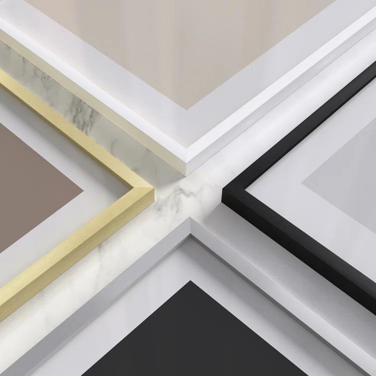 Haus and Hues Aluminum Frame (Set Of 1) Metal Picture Frame