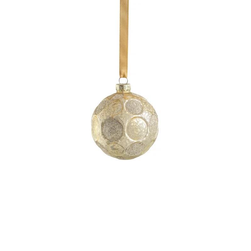 Rosdorf Park Serenity 6-Piece Set Matte Frosted Glass Ball Ornaments