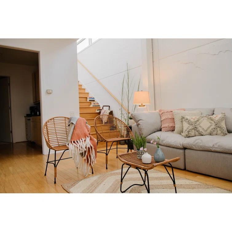 Creative Co-Op Fringed Throw Pillow