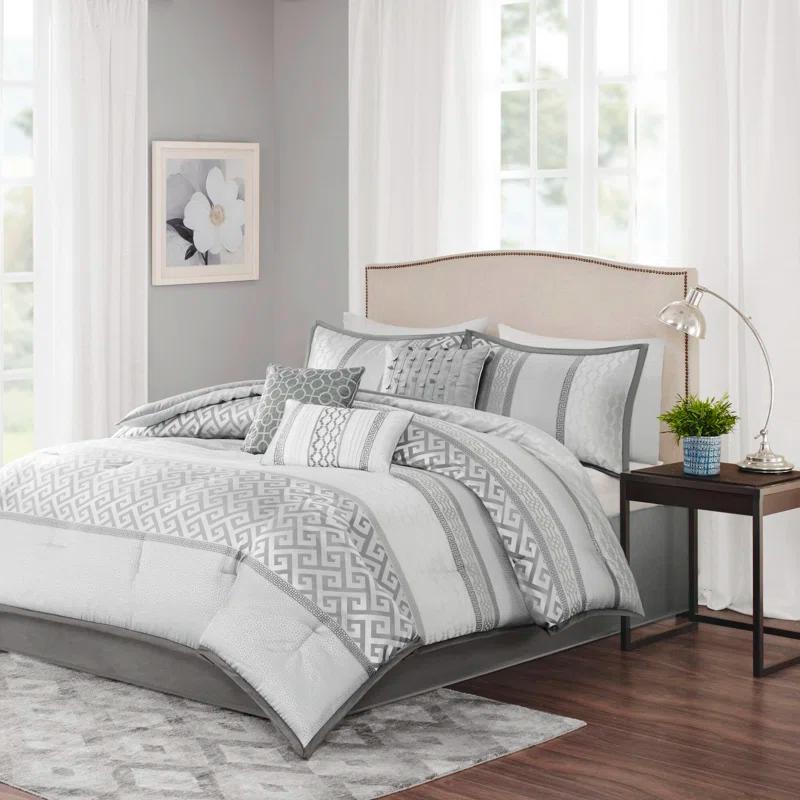 Madison Park Bennett 7 Piece Jacquard Comforter Set