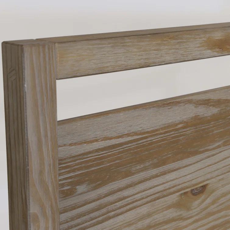 Loft Solid Wood Panel Bed