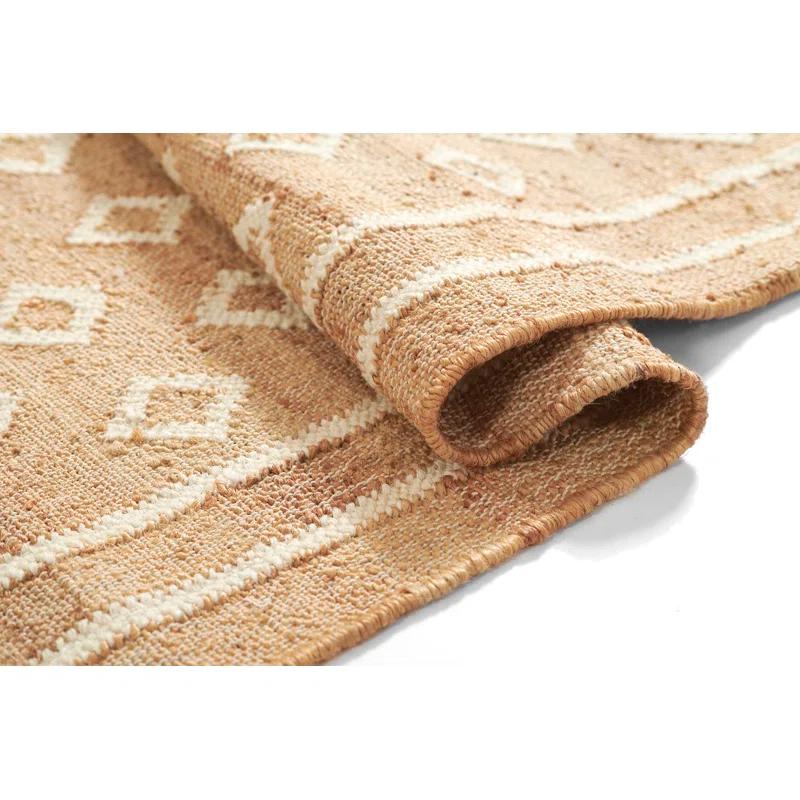 Erin Gates by Momeni Erin Gates by Momeni Orchard Tiny Diamond Natural Hand Woven Wool and Jute Area Rug