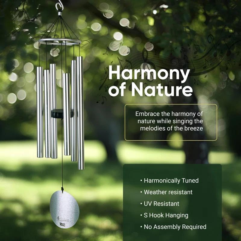 Nature's Melody Nature's Melody Tuned 6-Tube Outdoor Wind Chimes