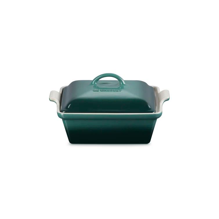 Le Creuset Le Creuset Stoneware Heritage Covered Square Casserole, 2.5 Qt. (9")