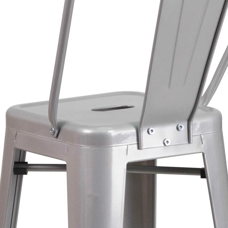 Flash Furniture Metal Outdoor Stool