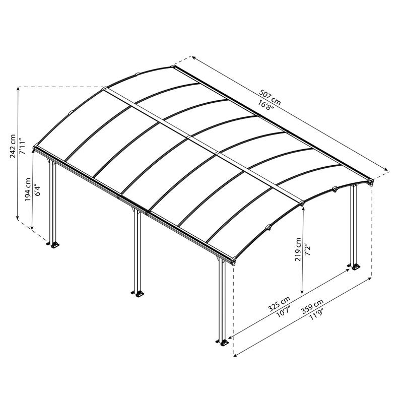Canopia Palram - Canopia Arcadia 12' W x 16.5' D Canopy
