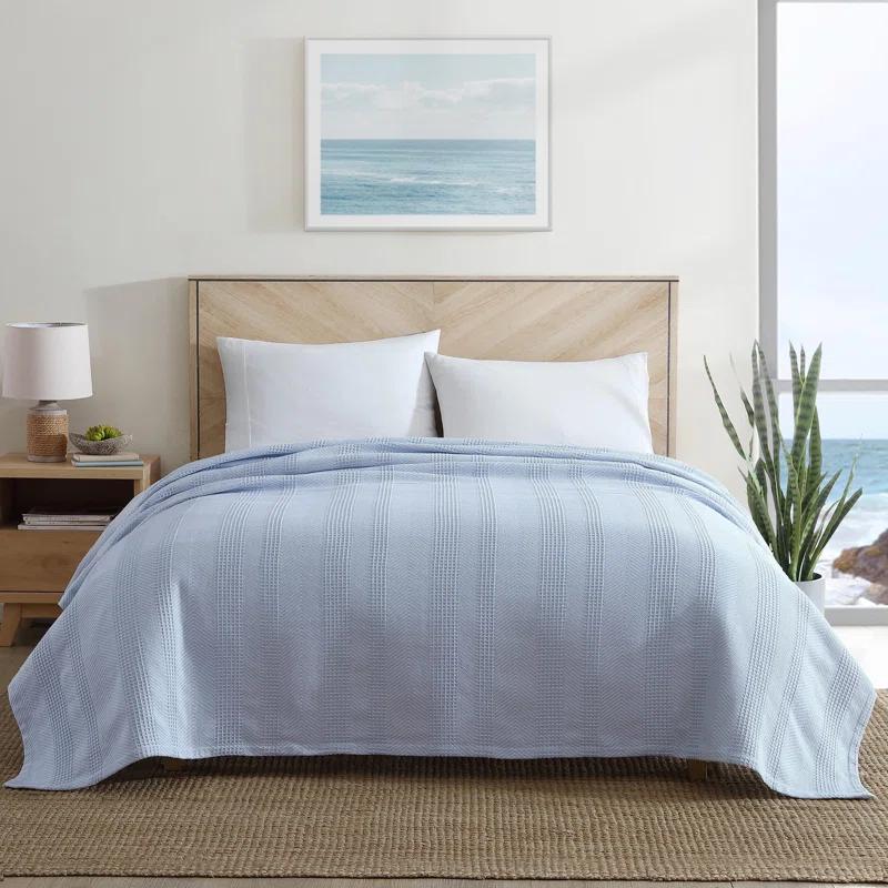 Nautica Nautica Chevron Stripe Cotton Blanket