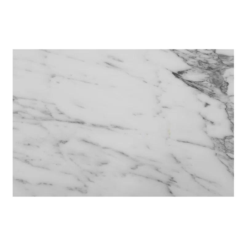 Wade Logan® Cealain Accent Table White Calacatta Marble | Wayfair
