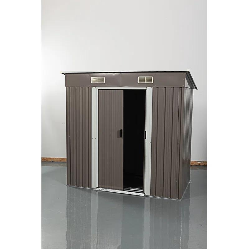 wendeway 6Ft X 4Ft Outdoor Metal Storage Shed