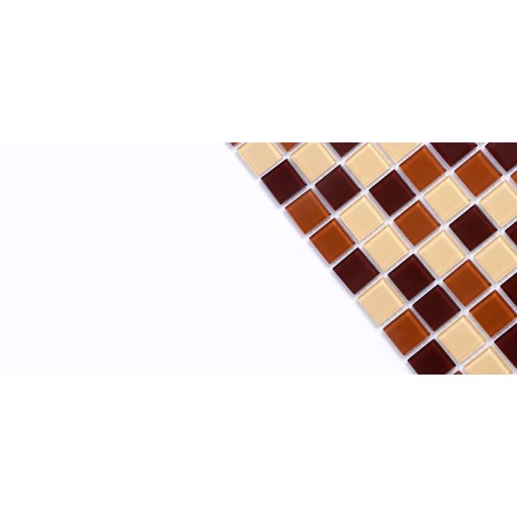 WS Tiles® 1" x 1" Straight Edge Glass Mosaic Tile