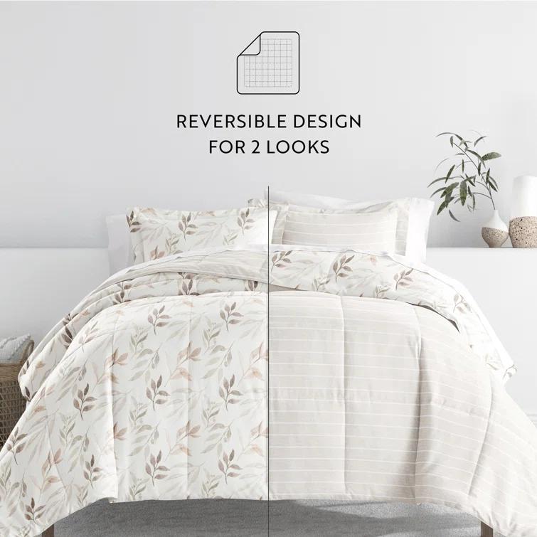 IEnjoy Home 7-Piece Bedding Bundle - Pattern Comforter and Sheet Set