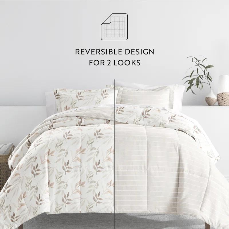 IEnjoy Home 7-Piece Bedding Bundle - Pattern Comforter and Sheet Set